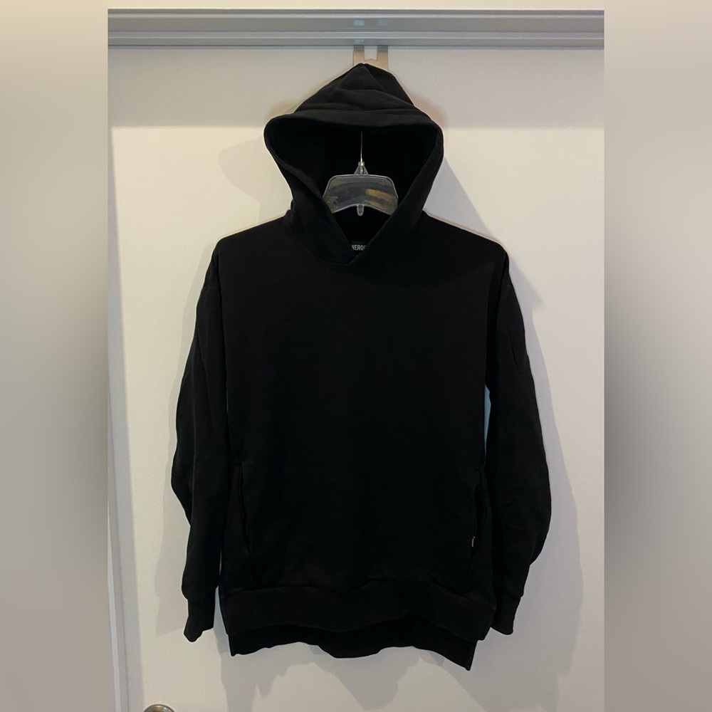 ZANEROBE SMALL BLACK HOODIE (no front pocket**)